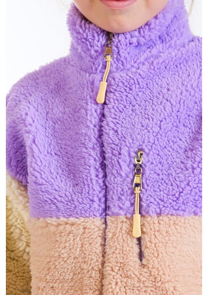 Kız Çocuk Fermuarlı Peluş Hırka modelleri