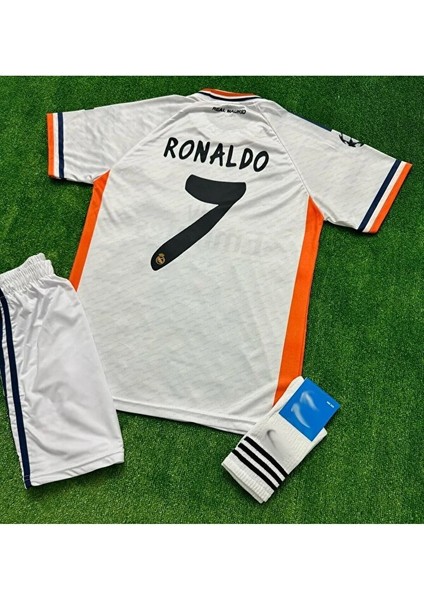 R.madridd 2014 Lizbon Şampiyonlar Ligi Finali Cristiano Ronaldo Forması 3'lü modelleri