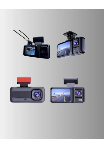 Buğz 360° Kapsama Sahip Full Hd Araç Kamerası 3’lü Kayıt Gece Görüşlü Dashcam modelleri