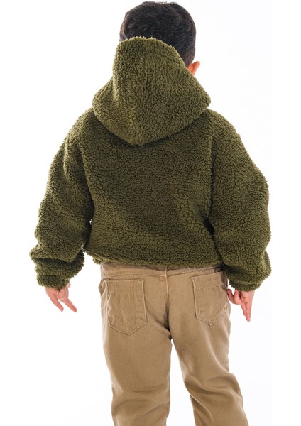 Erkek Çocuk Peluş Fermuarlı Astarlı Mont modelleri