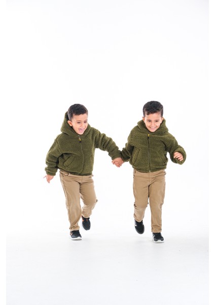 Erkek Çocuk Peluş Fermuarlı Astarlı Mont fırsatları