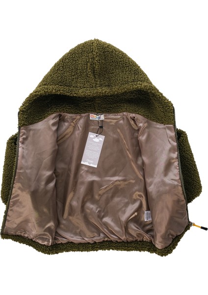 Erkek Çocuk Peluş Fermuarlı Astarlı Mont