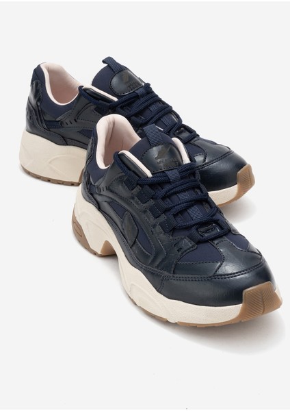 Letty Lacivert Baskı Scuba Kadın Spor Ayakkabı