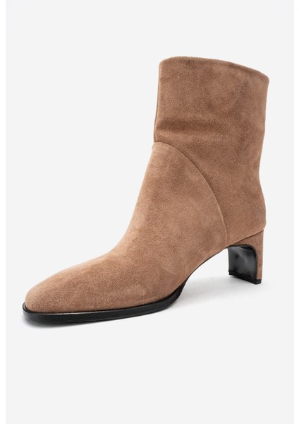 Nordy Toprak Süet Hakiki Deri Kadın Blok Topuklu Bot fırsatları