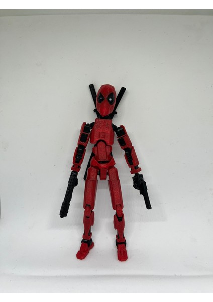 Dummy 13 Deadpool Tüm Eklemleri Hareketli Aksiyon Figürü [3 Adet Silah ve Kılıç Seti Hediye]