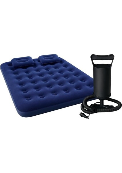 Çift Kişilik Şişme Yatak Pompa ve 2 Yastık Dahil Set 191 cm x 137 cm x 22 cm modelleri