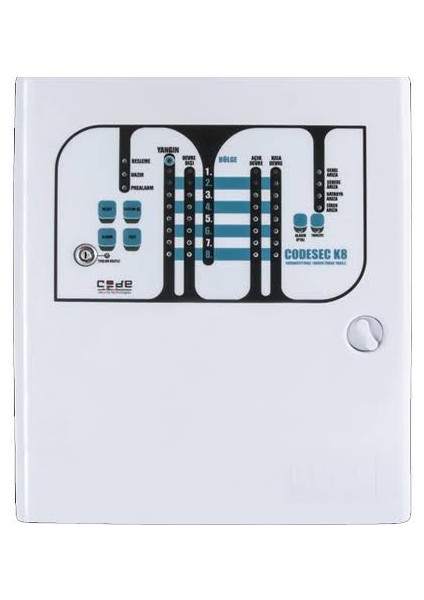 K8A Konvansiyonel 8 Bölge Yangın Ihbar Paneli