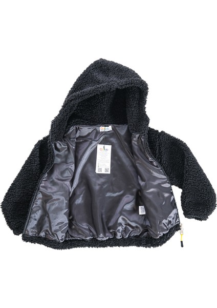 Erkek Çocuk Peluş Fermuarlı Astarlı Mont