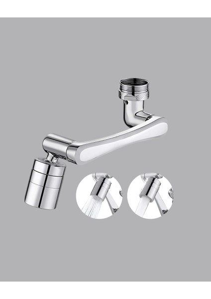 Buğz Döner Musluk Başlığı Çok Açılı Robotik Kol Su Tasarruflu indirimleri