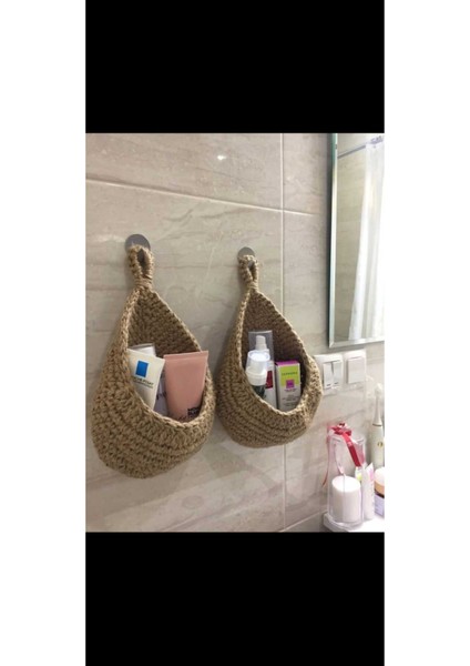 El Emeği Jüt Ip Banyo Düzenleyici Seti, Şık ve Kullanışlı Organizer Hâliyle. fiyatları