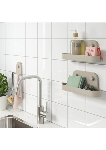 Vantuzlu Mutfak Rafı 28X12 Cm, Pratik ve Şık Depolama Çözümü indirimleri