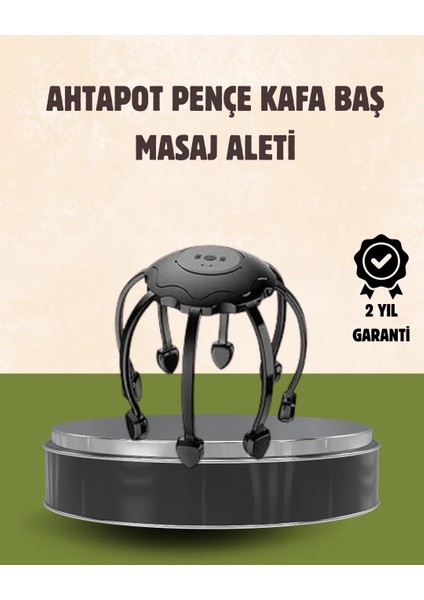 Buğz Kafa Masaj Cihazı 8 Motorlu 360 Derece Tam Kapsamlı Rahatlatıcı Masaj