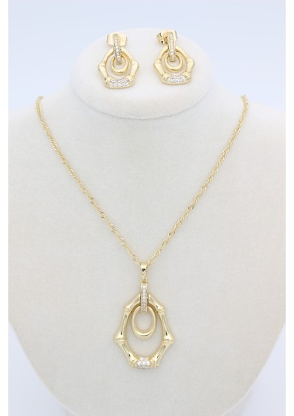 Stil Incisi/xupıng Jewelry Mariselle Zirkon Taşlı Kolye Takım