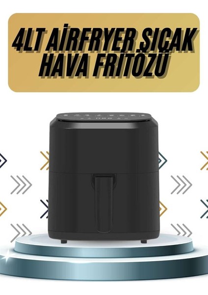 4l Airfryer Hazneli Hava Fritözü Yağsız Fritöz Taşınabilir Fırın Işlevi Gören Pratik fiyatları