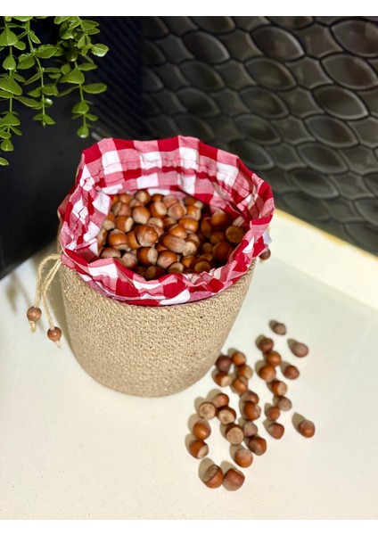 Doğal Hasır Ip Ağızdan Bağlamalı Bakliyat Saklama Kabı Düzenleyici Saklama Sepeti modelleri