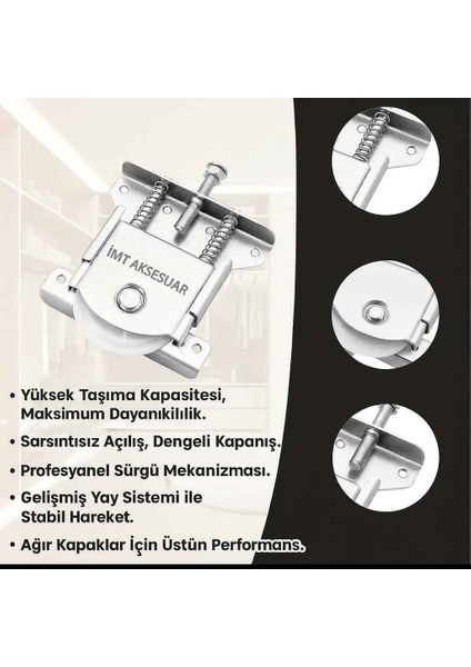Pkm 80 Sürgülü Dolap Kapağı ve Gardrop Sürgü Kapağı Tekeri fırsatları