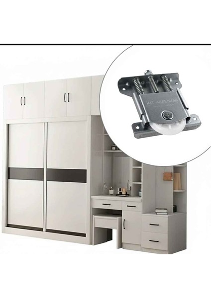 Pkm 80 Sürgülü Dolap Kapağı ve Gardrop Sürgü Kapağı Tekeri