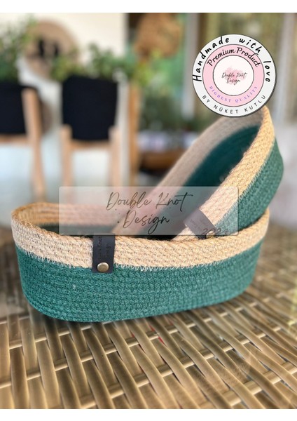 2li Oval Ekmek Sepeti / Organizer / Hasır Jüt Tress Sepet Hediyelik Supla Amerikan Servis Tamamlayıc modelleri