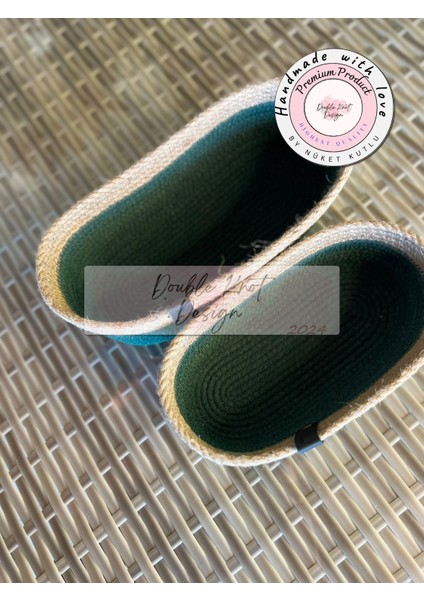 2li Oval Ekmek Sepeti / Organizer / Hasır Jüt Tress Sepet Hediyelik Supla Amerikan Servis Tamamlayıc indirimleri