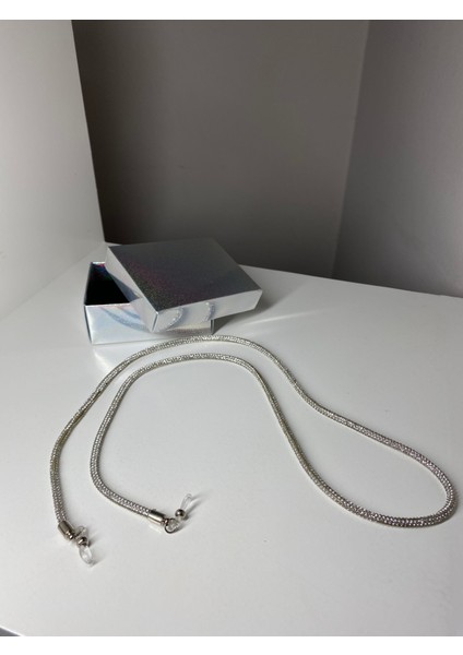 Gözlük Ipi Taşlı Gümüş