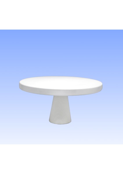 26 cm Beyaz Pasta Sunum Servis Standı Doğum Günü Pasta Sunumluğu Ayaklı Dekoratif Ahşap Pasta Standı