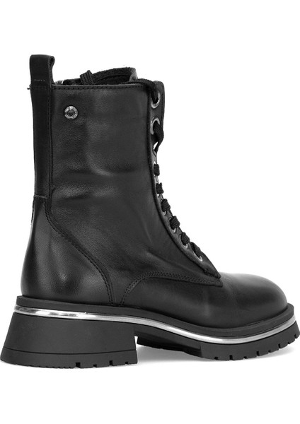 D25KB-4610 Kadın Hakiki Deri Topuklu Bot Siyah fırsatları