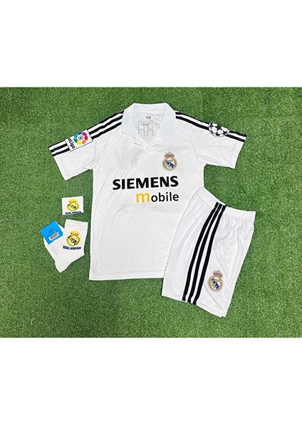 R.madridd 2004/05 Sezon D.a.v.i.d B.e.c.k.h.a.m Nostalji Çocuk Forması Armalı Set (White) modelleri