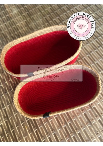 2li Oval Ekmek Sepeti / Organizer / Hasır Jüt Tress Sepet Hediyelik Supla Amerikan Servis Tamamlayıc fiyatları