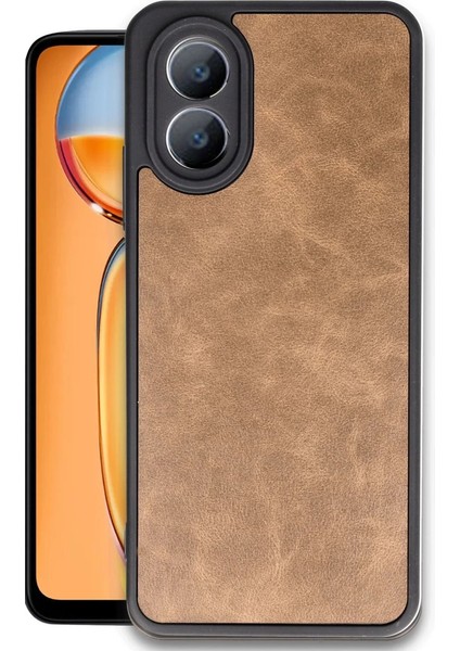 Buğz Newface Oppo A38 Kılıf Aras Deri Kapak - Taba