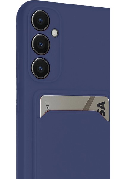 Buğz Samsung Galaxy S24 Fe Kılıf Kelvin Kartvizitli Silikon - Lacivert modelleri
