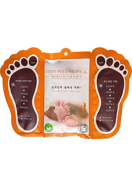 Profesyonel Çorap Tipi Ayak Peeling Maskesi -Kuru, Çatlamış, Nasırlı Ayaklar Için