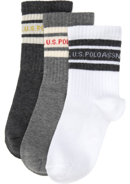 Erkek Çocuk Antrasit Melanj Çorap (Soket) 50318046-VR081