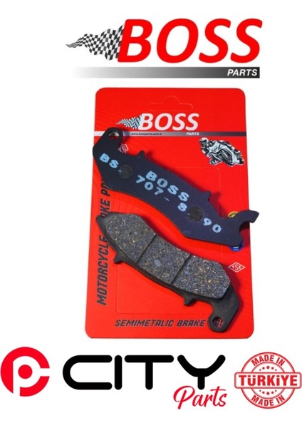 Rks SRK125-R 2021-2024 Ön Fren Balatası Boss Sinterli CT1034