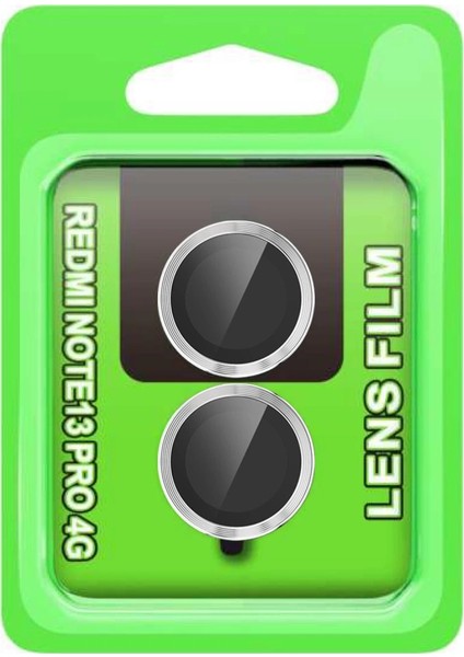 Buğz Xiaomi Redmi Note 13 Pro 4g Raze Metal Kamera Lens - Gümüş