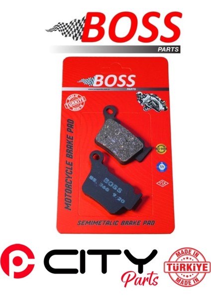Sherco Cross 450 2009-2023 Arka Fren Balatası Boss Sinterli CT1291