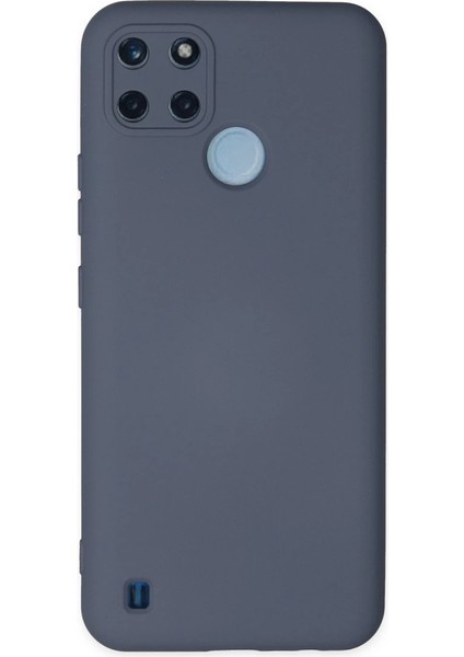 Buğz Realme C25Y Kılıf Nano Içi Kadife Silikon - Gri