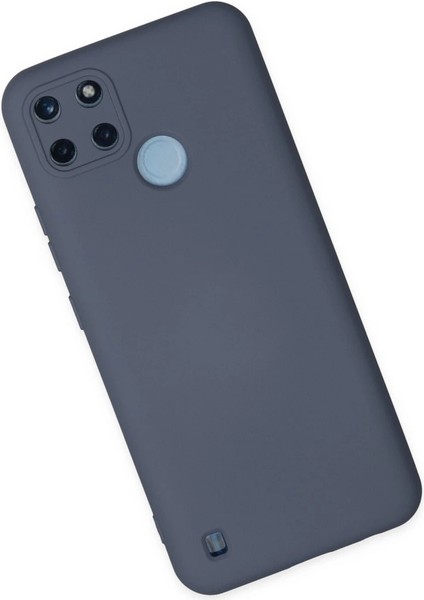 Buğz Realme C25Y Kılıf Nano Içi Kadife Silikon - Gri fiyatları