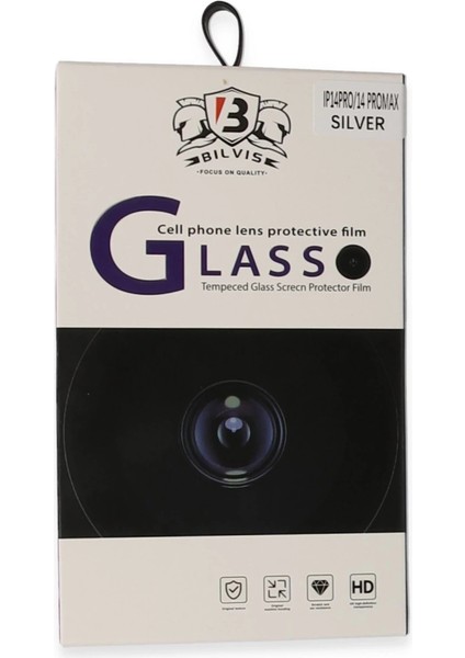 Buğz Iphone 14 Pro Max Bilvis Titan Kamera Lens - Gümüş modelleri