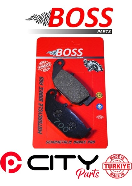 Honda Mxs 125 2013-2020 Arka Fren Balatası Boss Sinterli CT1009 fiyatları