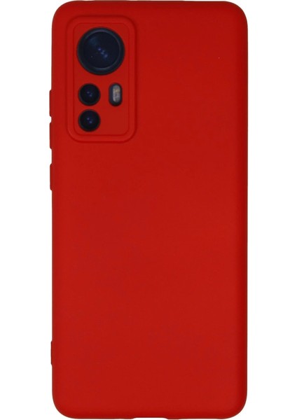 Buğz Xiaomi Mi 12 Kılıf Nano Içi Kadife Silikon - Kırmızı