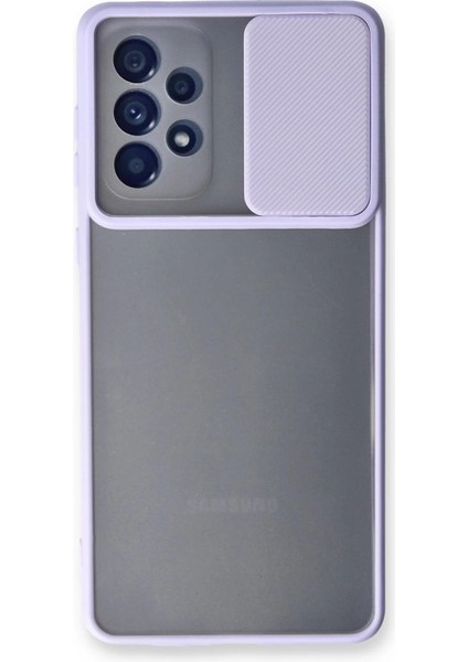 Buğz Samsung Galaxy A33 5g Kılıf Palm Buzlu Kamera Sürgülü Silikon - Lila