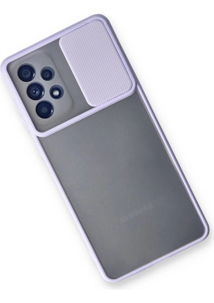 Buğz Samsung Galaxy A33 5g Kılıf Palm Buzlu Kamera Sürgülü Silikon - Lila modelleri
