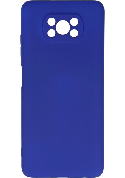 Buğz Xiaomi Pocophone X3 Kılıf Nano Içi Kadife Silikon - Lacivert