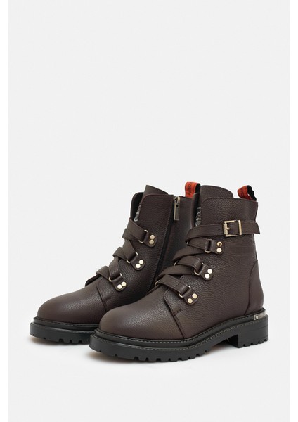 Dark Brown Kadın Bot & Bootie