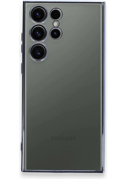 Buğz Samsung Galaxy S24 Ultra Kılıf Razer Lensli Silikon - Gold