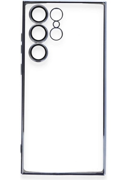 Buğz Samsung Galaxy S24 Ultra Kılıf Razer Lensli Silikon - Gold modelleri