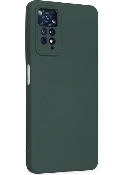 Buğz Xiaomi Redmi Note 11 Pro Kılıf Nano Içi Kadife Silikon - Koyu Yeşil modelleri