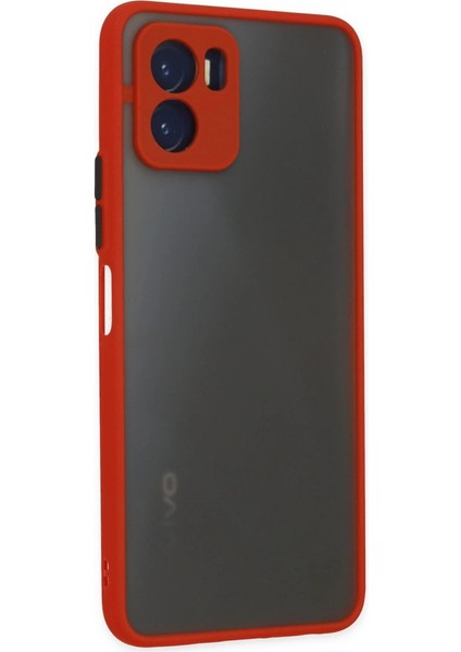 Buğz Vivo Y15S Kılıf Montreal Silikon Kapak - Kırmızı modelleri