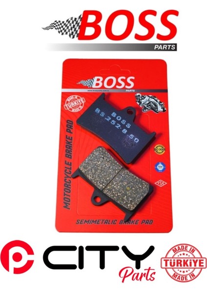 Yamaha T-Max 500 2008-2011 Ön Fren Balatası Boss Sinterli CT1077