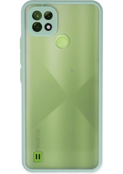 Buğz Realme C21 Kılıf Montreal Silikon Kapak - Turkuaz